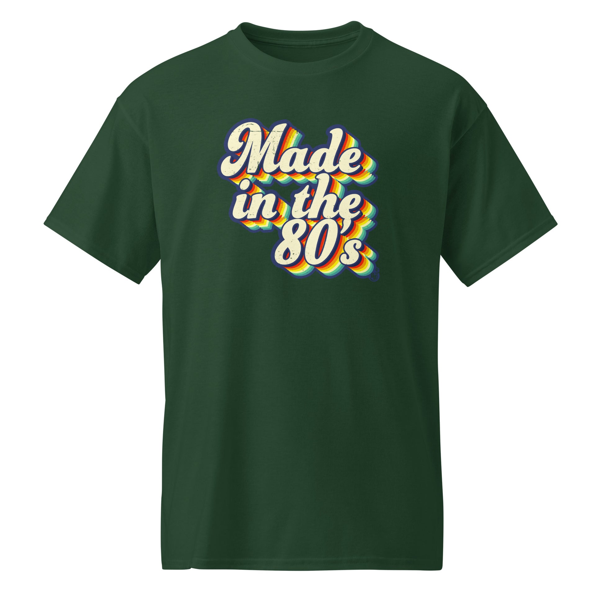 Forest Green Made in the 80s vintage style T-shirt for adults born in the 80's BimBangDesign