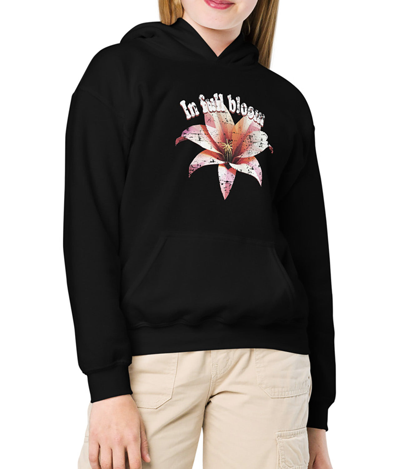 In Full Bloom Soft kids floral hoodie – cozy and stylish everyday wear by BimBangDesign