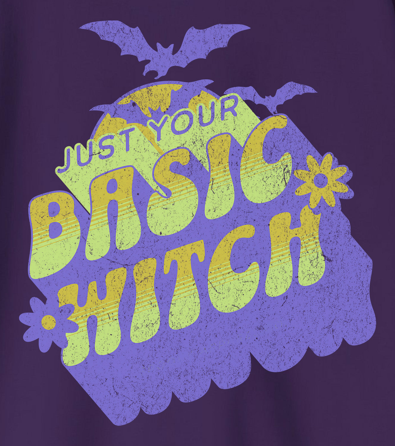 Unisex “Just Your Basic Witch” Halloween hoodie details — cozy fall fashion with playful attitude. BimBangDesign