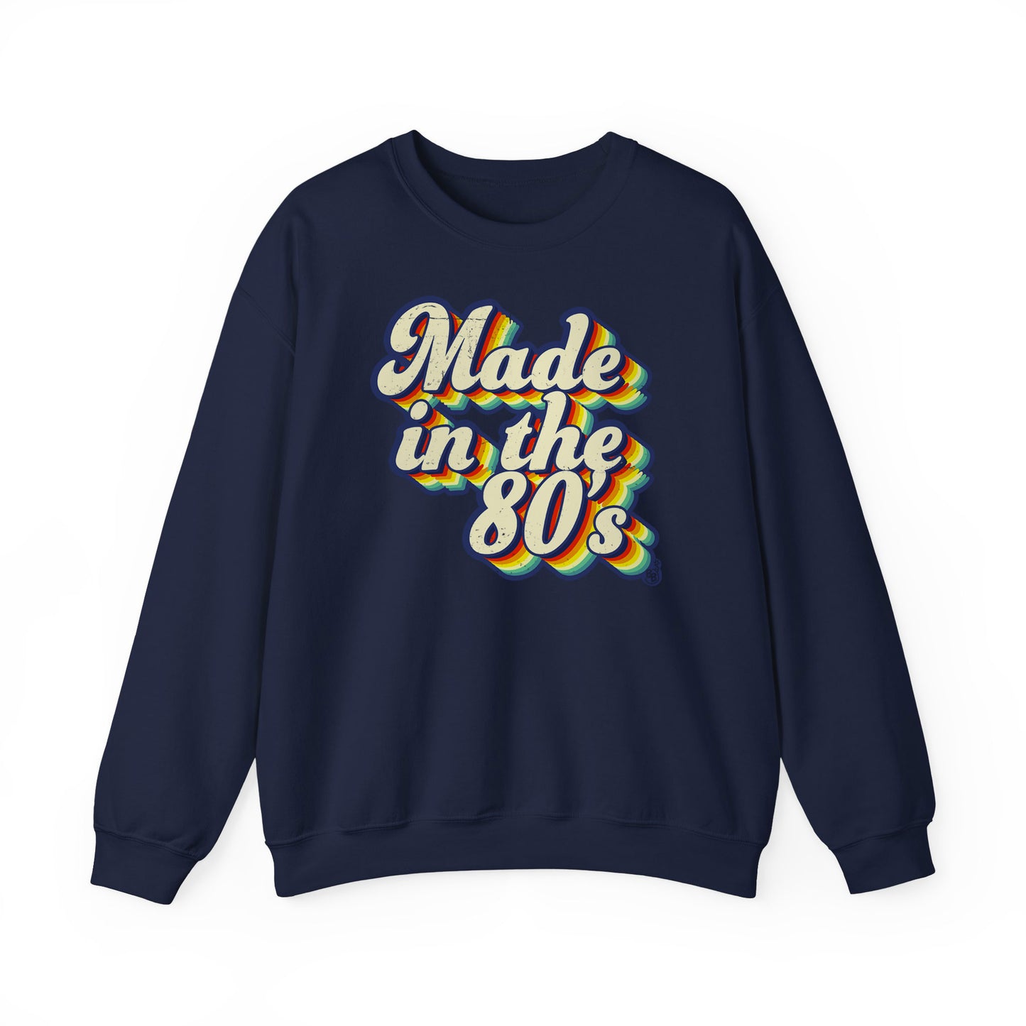 Made in the 80s vintage style Navy Sweatshirt for adults born in the 80's BimBangDesign