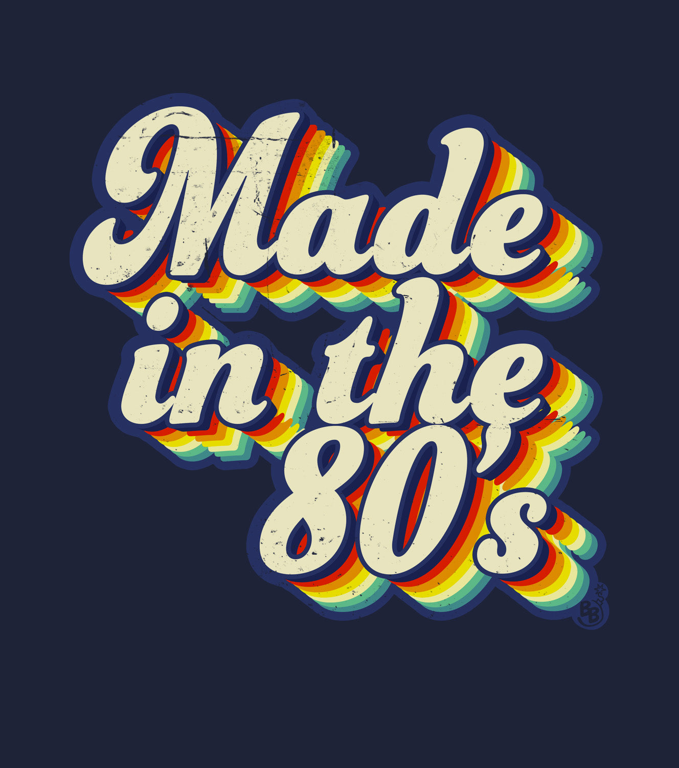 Made in the 80s vintage style Sweatshirt Details BimBangDesign