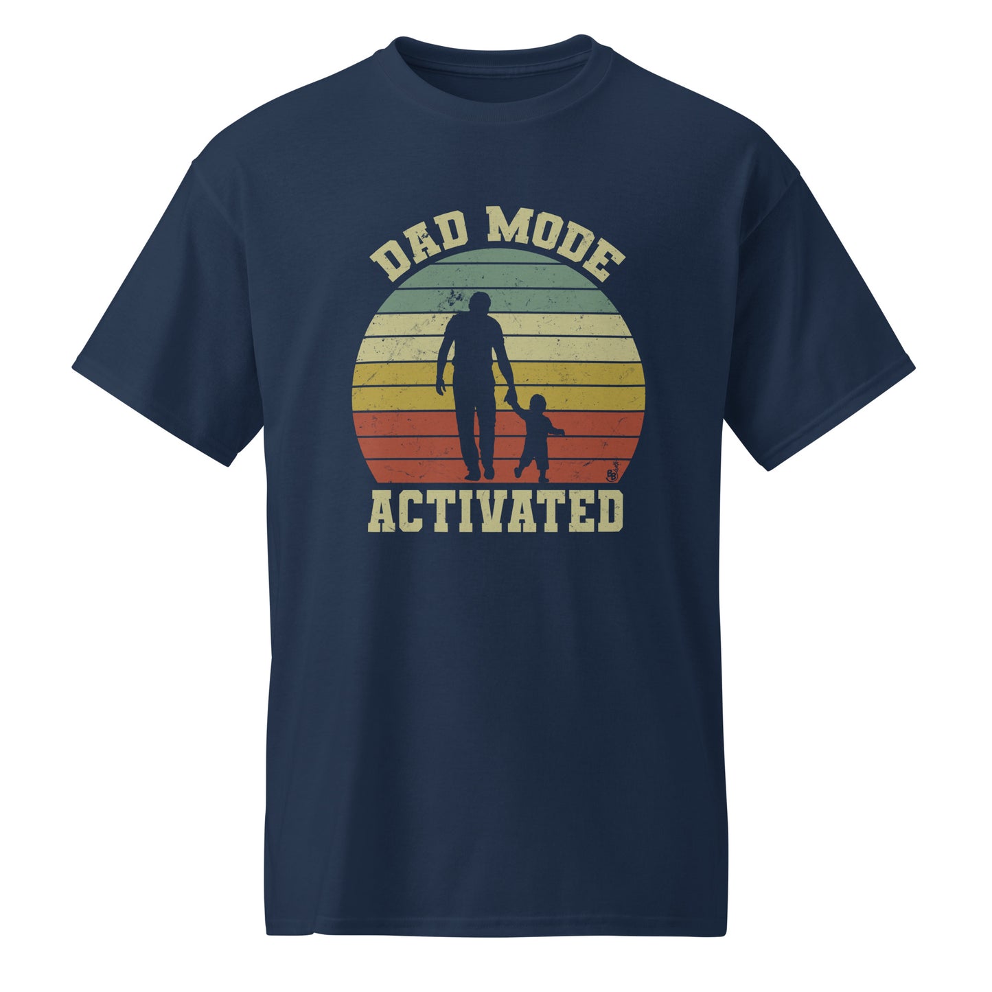Navy Dad Mode Activated T-shirt for all father with child BimBangDesign