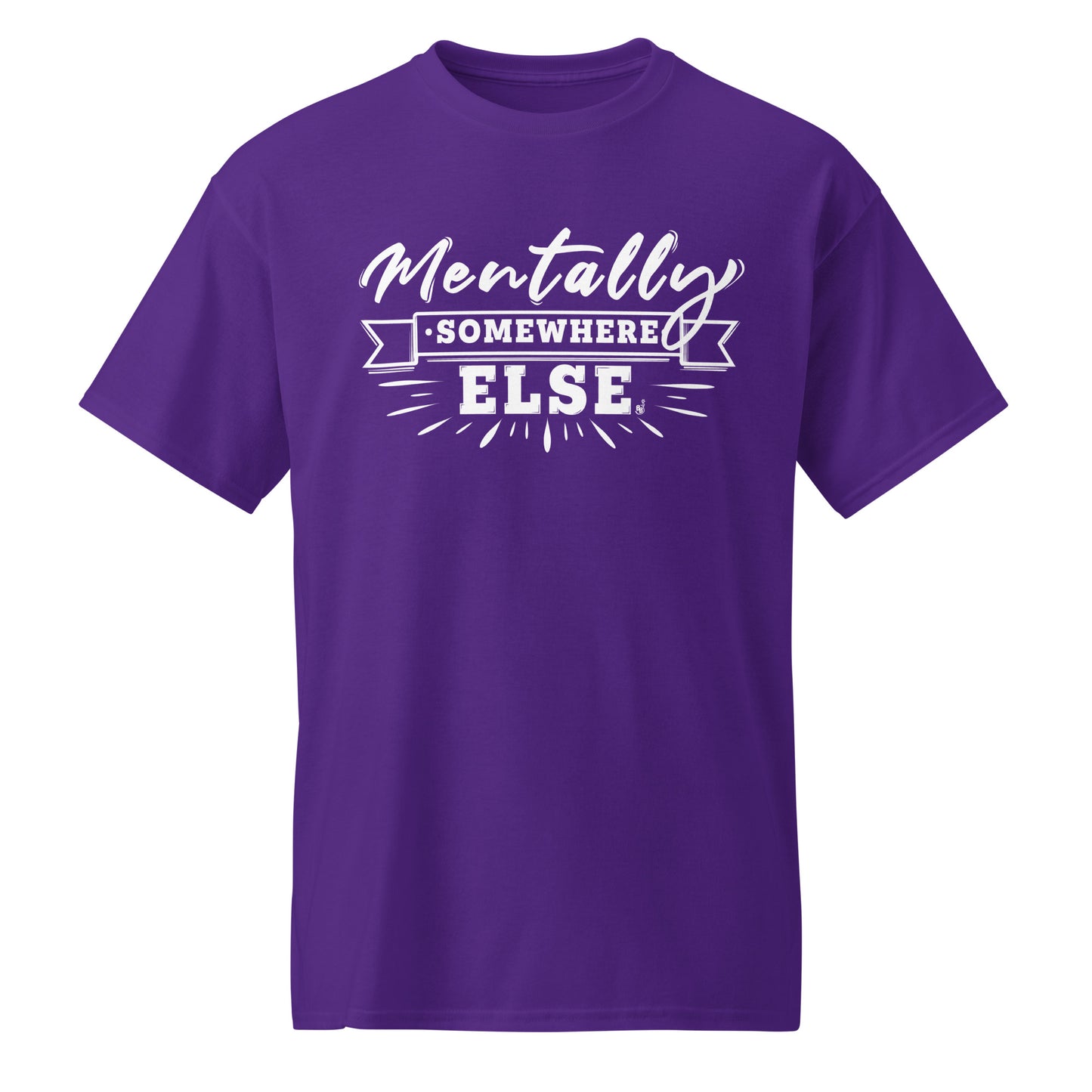Purple Mentally Somewhere Else t-shirt BimBangDesign