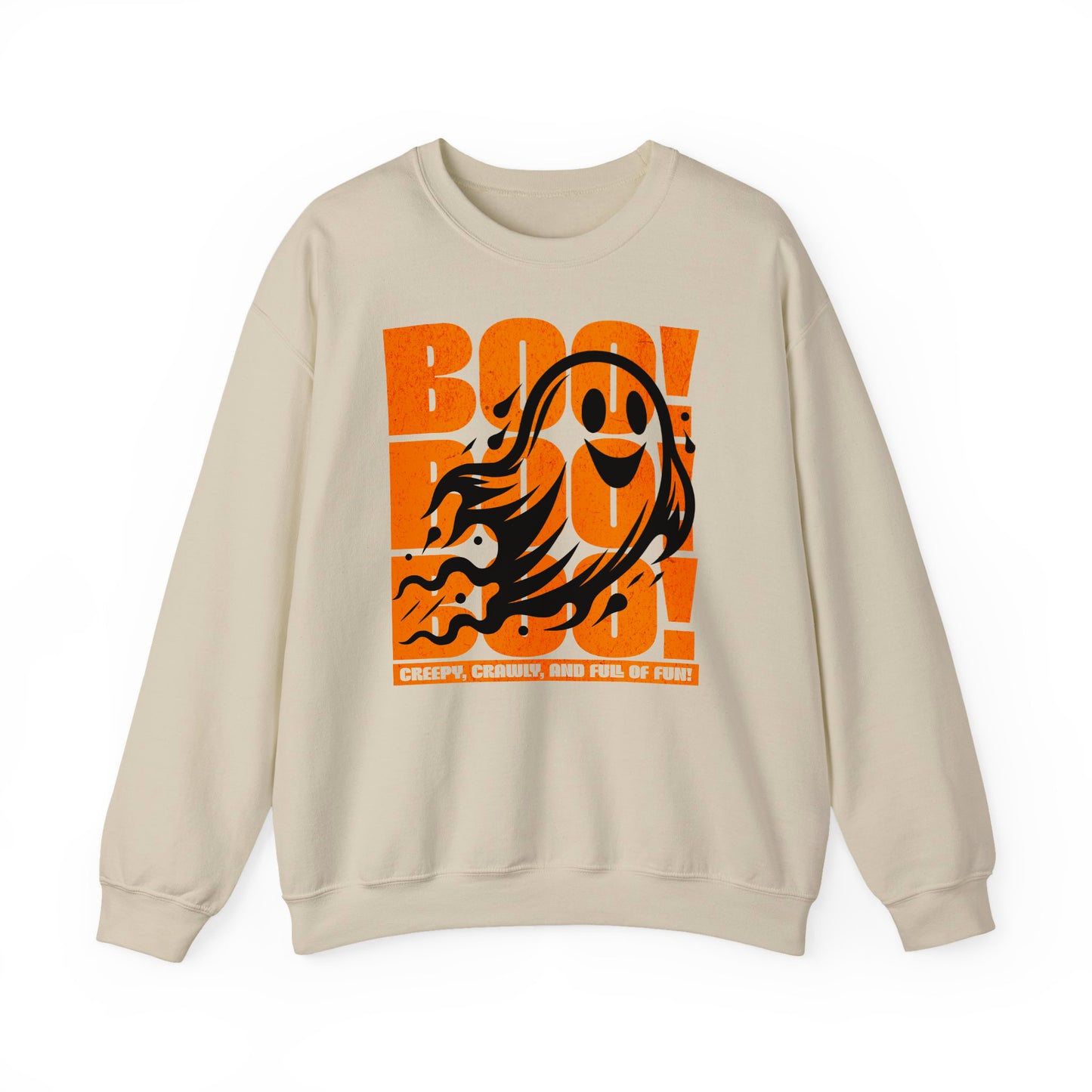Sand Boo Boo Boo Halloween sweatshirt featuring a cute ghost design – cozy fall fashion by BimBangDesign