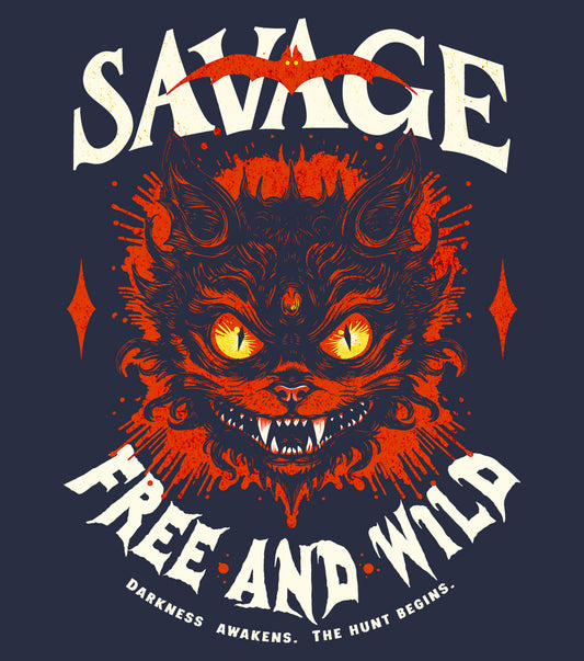 Savage Free and Wild Unisex Sweat – Cozy Feral Hoodie